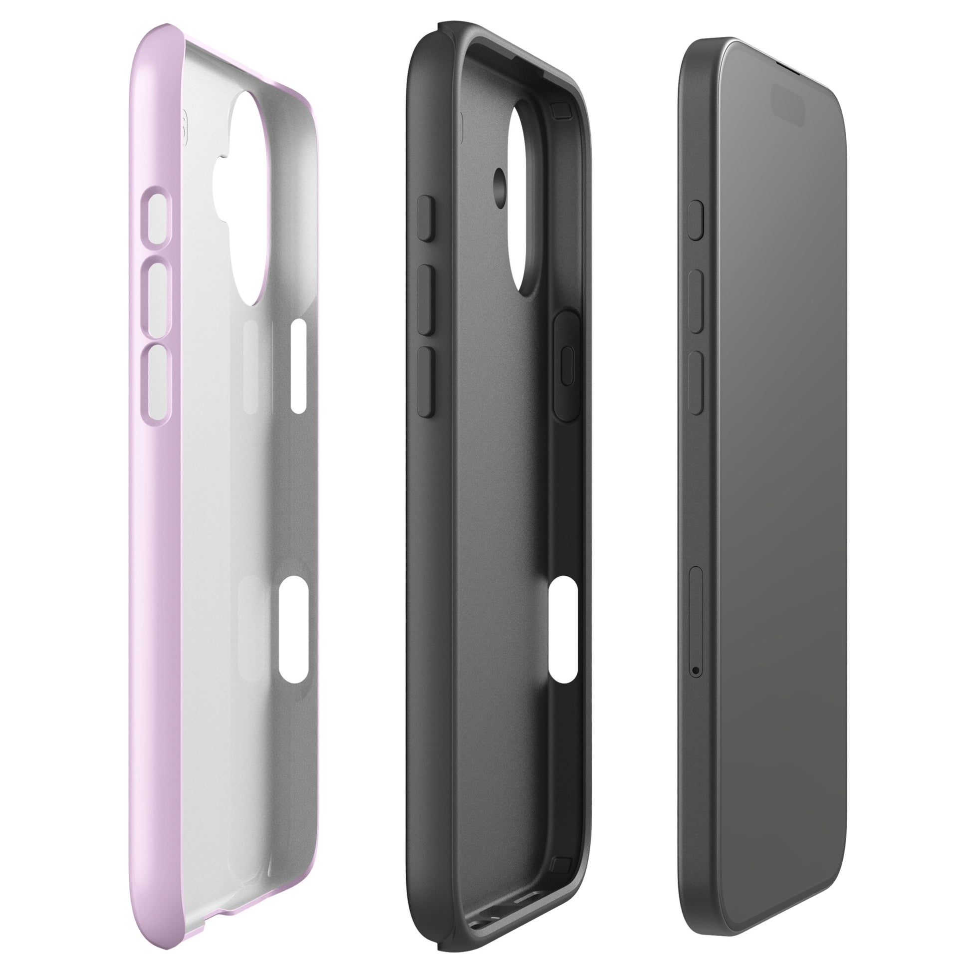 Pink Heart Phone Case – Dual Layer TPU + Polycarbonate Shockproof