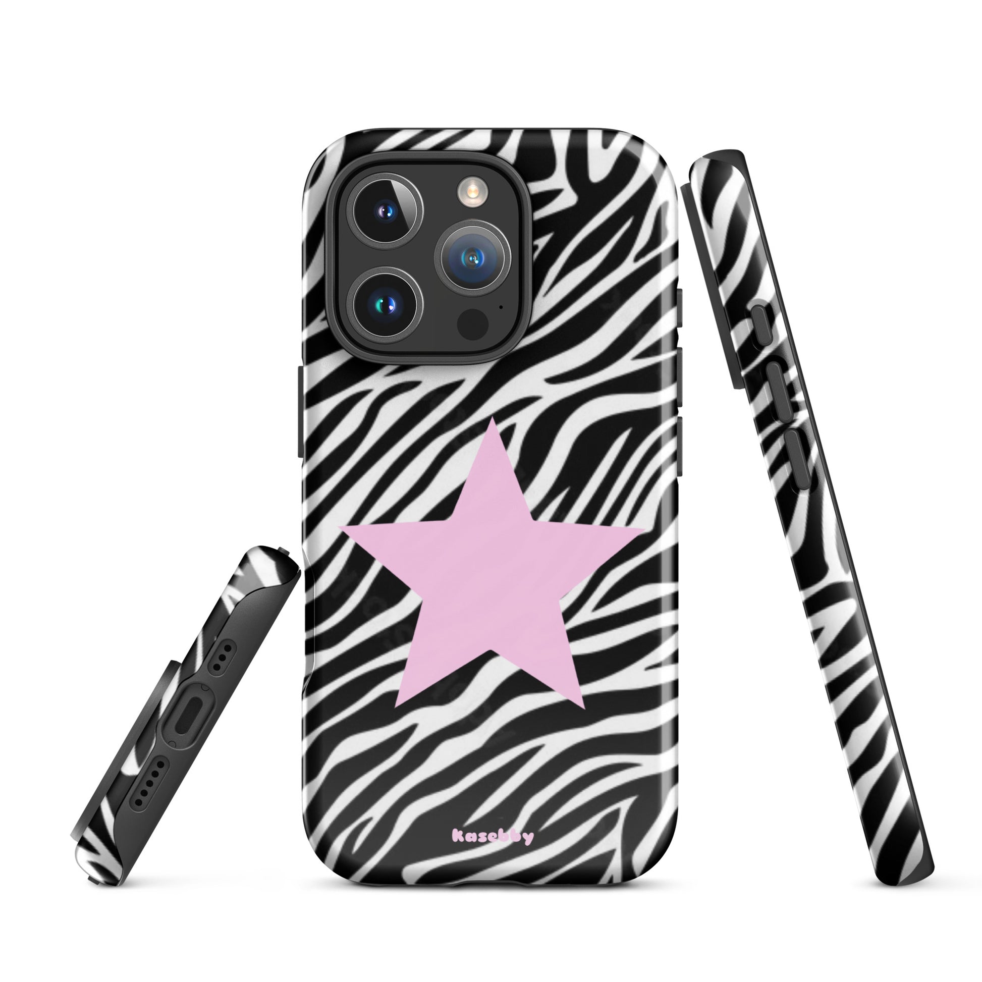 Zebra Print 2000s Mcbling Aesthetic Case For iPhone - kasebby