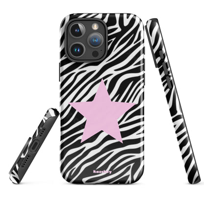 Zebra Print 2000s Mcbling Aesthetic Case For iPhone - kasebby