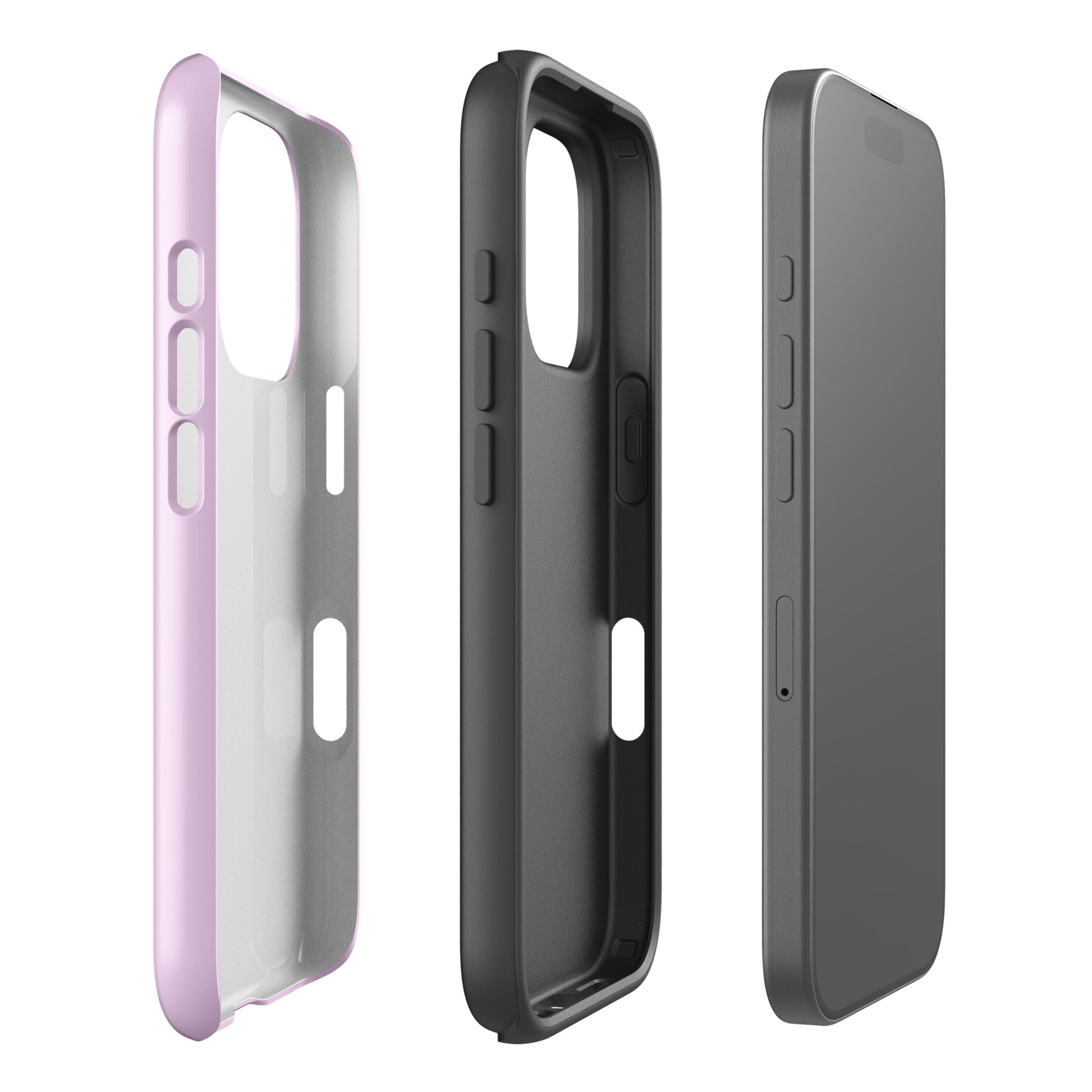 Pink Heart Phone Case – Dual Layer TPU + Polycarbonate Shockproof