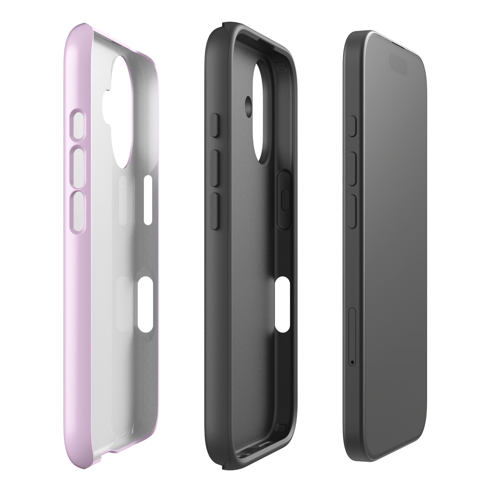 Pink Heart Phone Case – Dual Layer TPU + Polycarbonate Shockproof